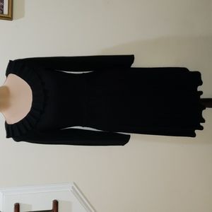 New Directions black pleated dress